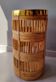 Brass and rattan umbrella stand 1970