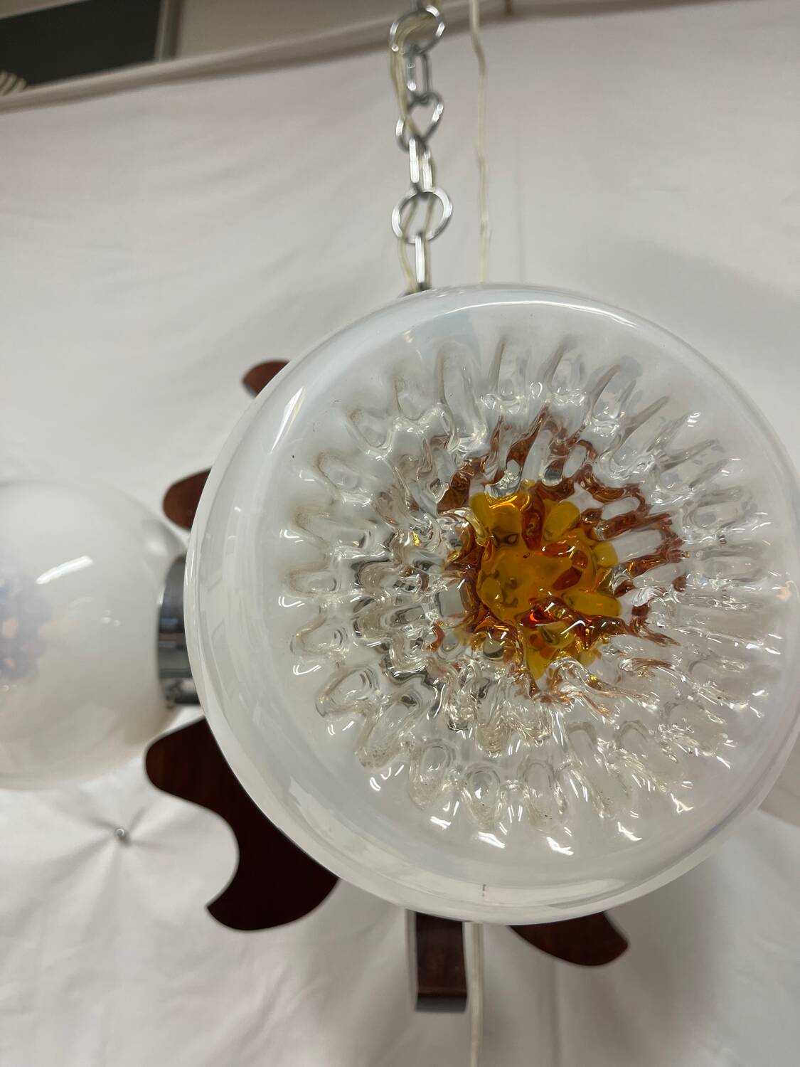 Mazzega design chandelier 1970