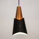 Danish Modern Copper / black  design lamp - 1960s Style