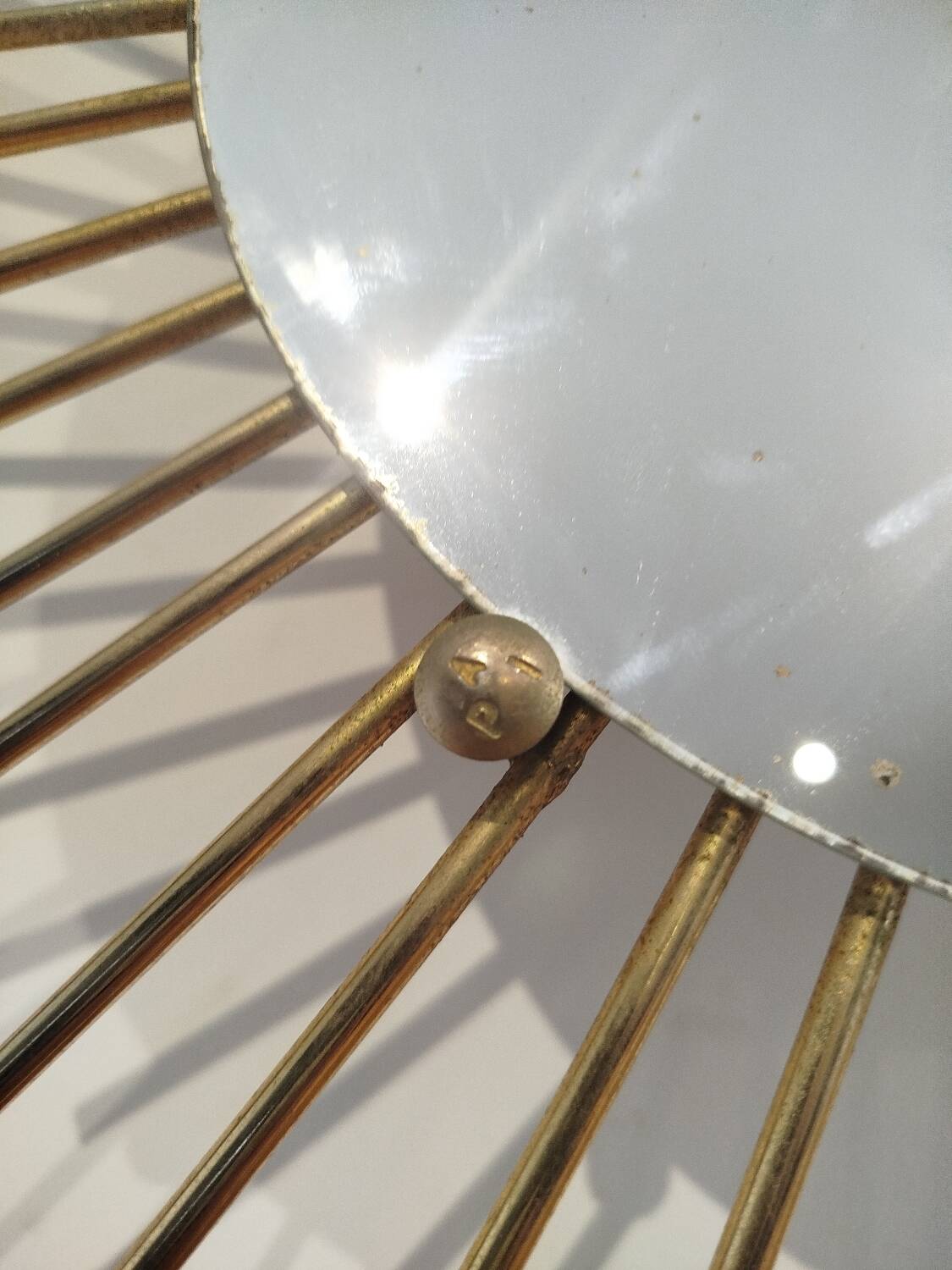 Brass Sun Mirror, 1960s