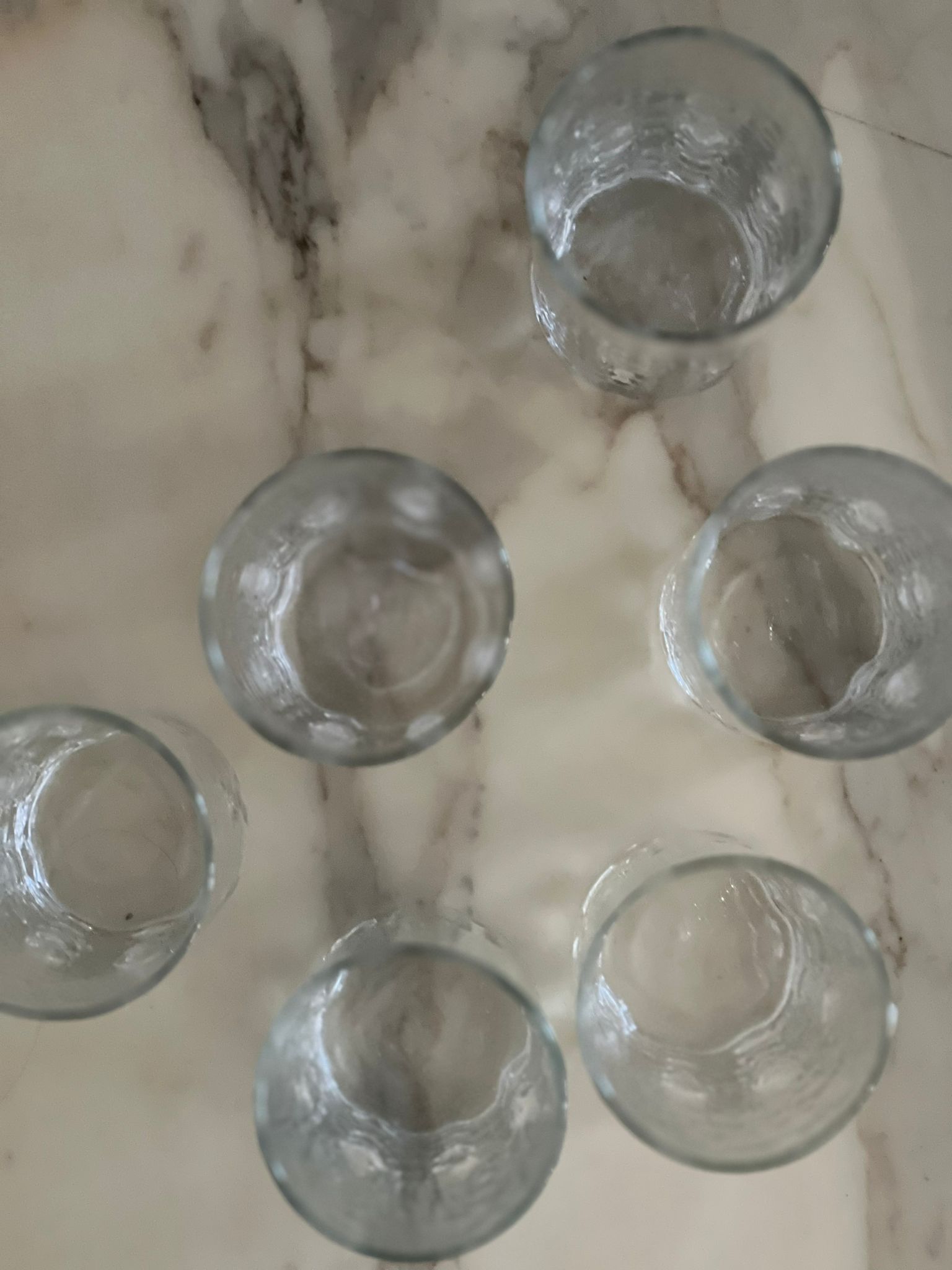 Set of 6 bubble glasses bp 1970