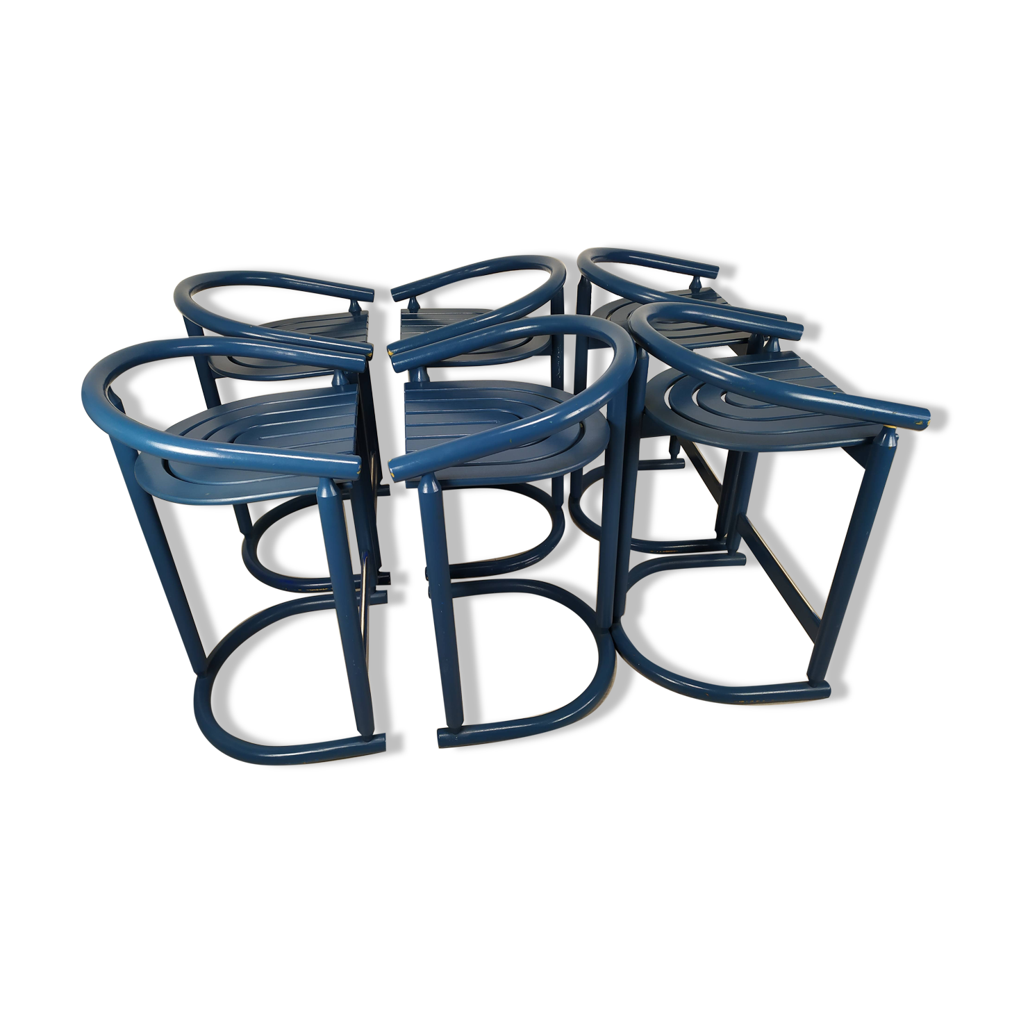 Vintage blue bar stools