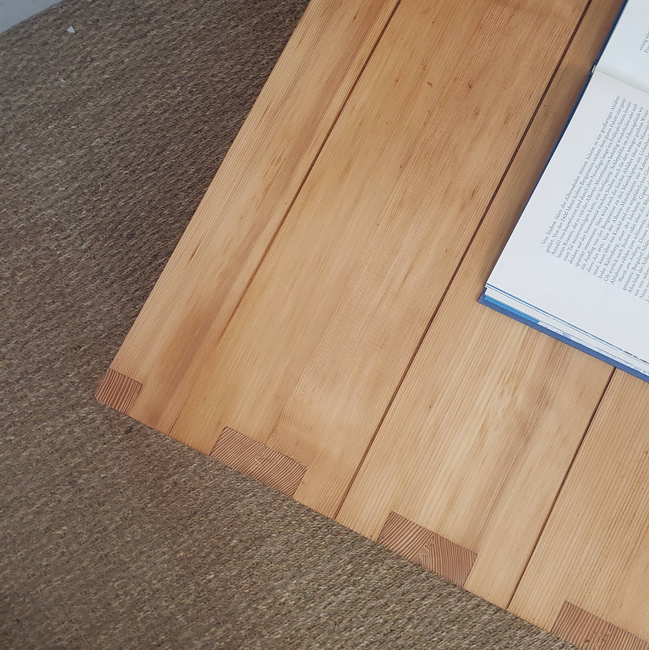 Solid pine desk - Maison Regain, Savoie model, 1960s