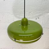 Green hanging lamp, Licht Studio, Italy 1970s