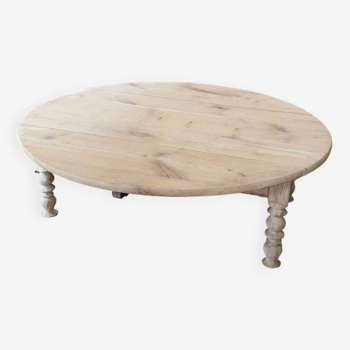 Table basse bois massif brut