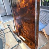 Vintage lucite tray by Mercier, tortoiseshell spirit