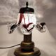 Lampe de table avec tulipe en cristal. Italie, années 1980.