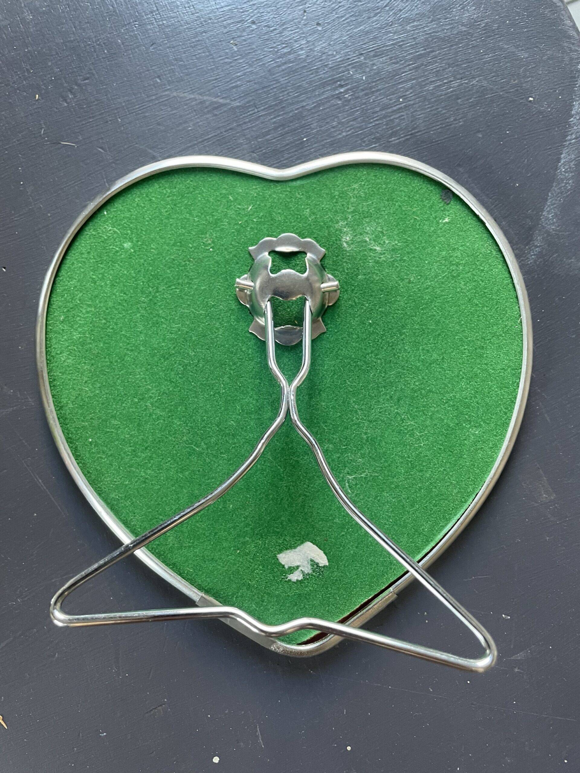 Beveled heart mirror