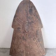 "Glagwa" shield embossed metal Cameroon 20th century