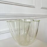 70s design Plexiglas tissue holder vase