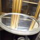 Art Deco aluminum and mirror serving tray