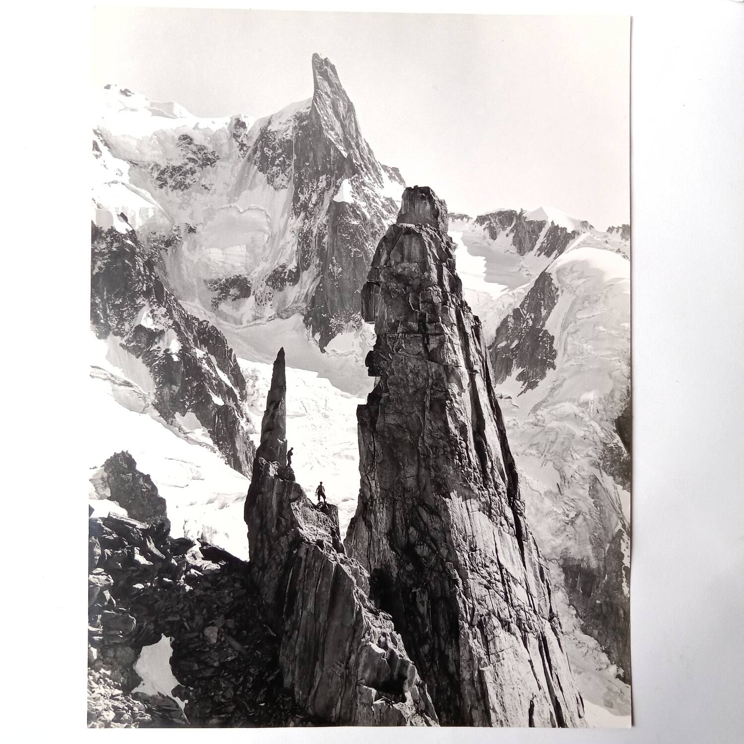 Mont-Blanc Mountain original photograph 1950 Pierre Tairraz