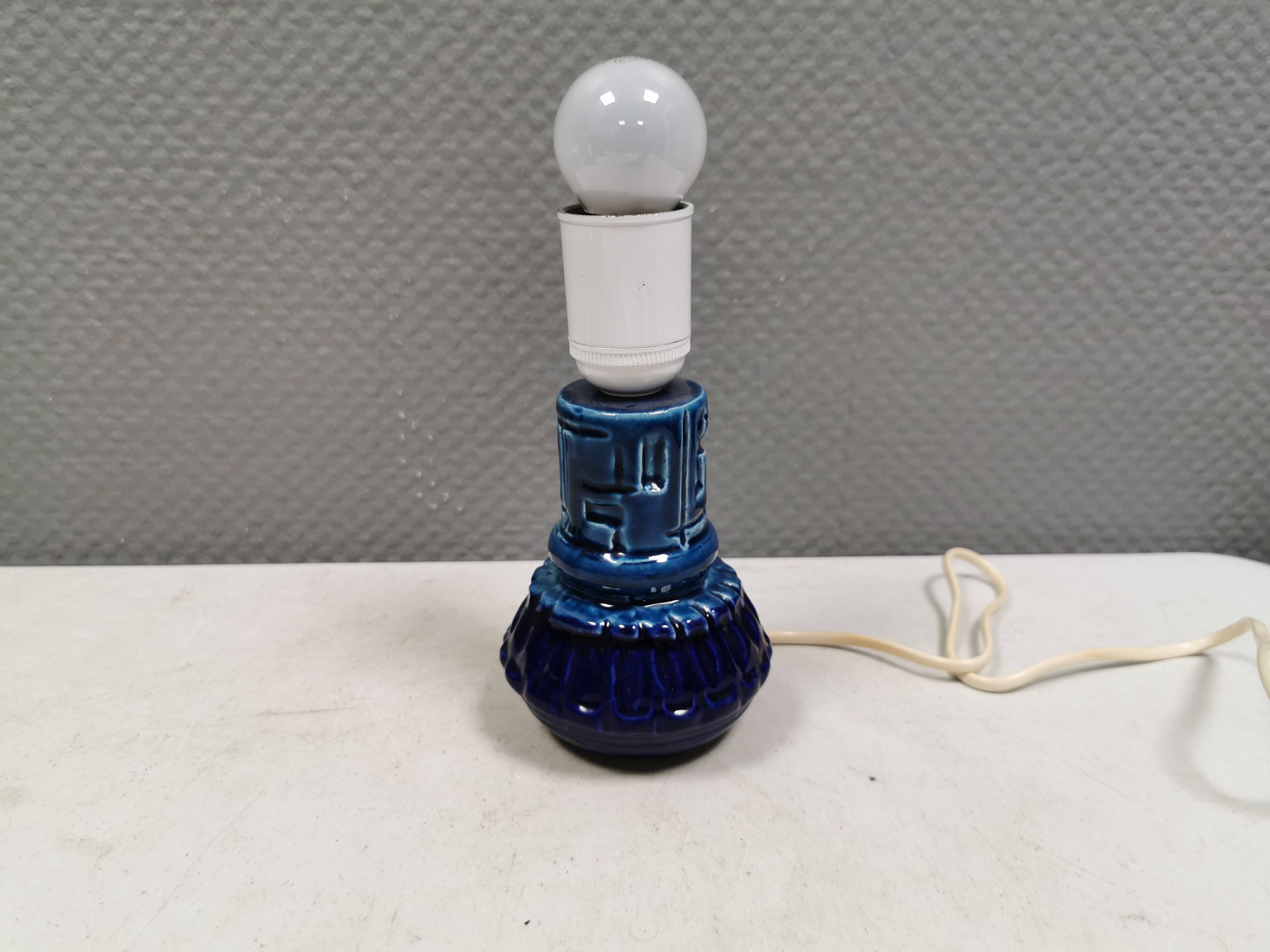 Small ceramic table lamp, Denmark 1970-80s.