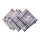 4 old monogrammed napkins