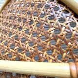 Rattan lampshade and canning to hang