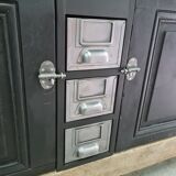 Old oak carpenter's workbench industrial furniture