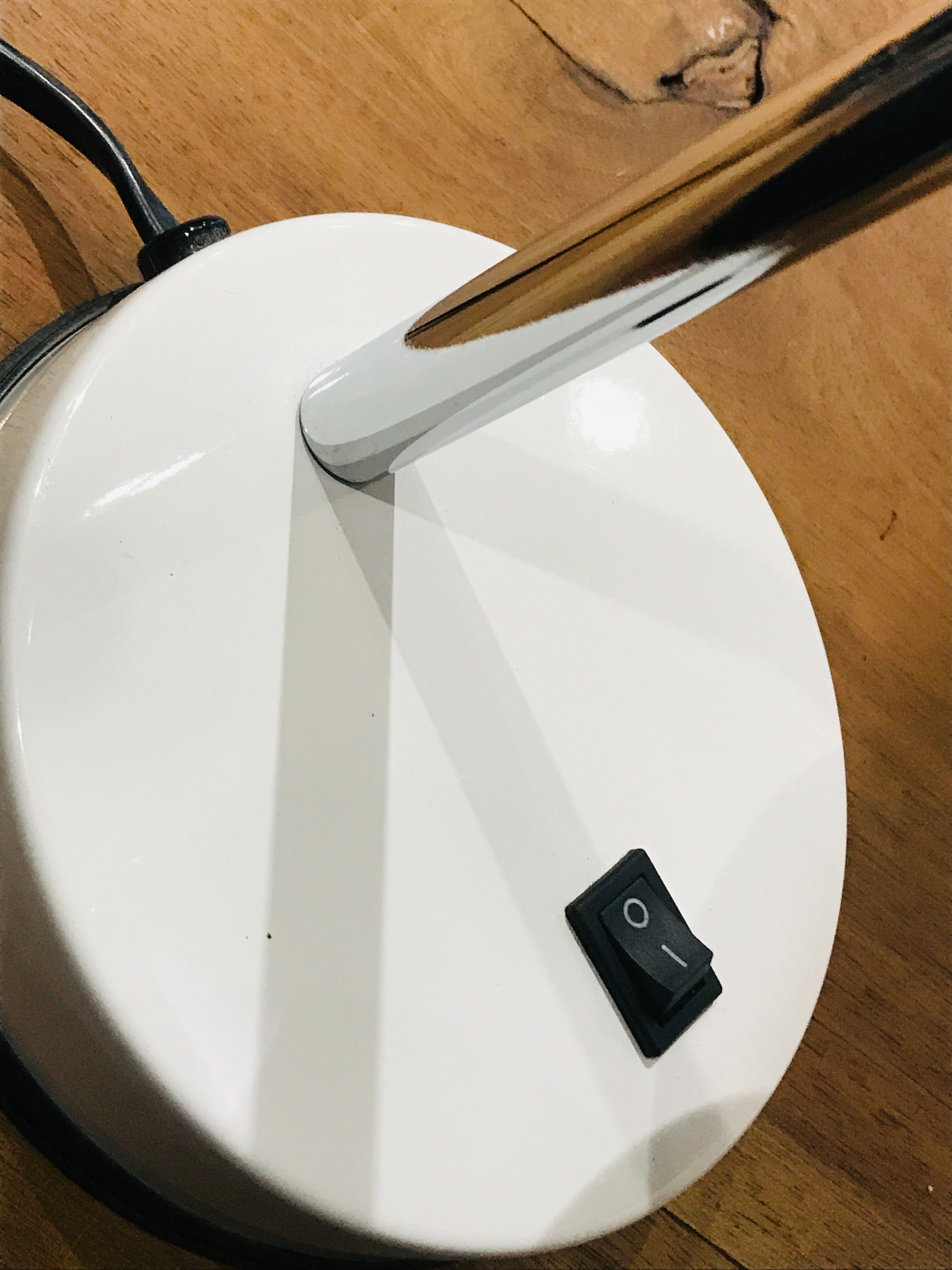 Vintage metal and chrome lamp