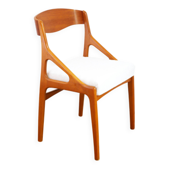 Chaise Baumann - Entièrement restaurée - Tissu, mousse & sangles : neuf