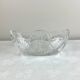 Oval glass bowl, empty pockets