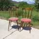 Chaises vintage aux pieds compas