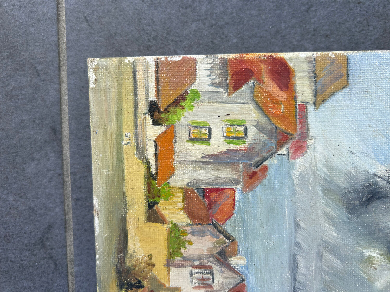 Seaside Hamlet Painting