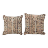 Set of 2 vintage Turkish cushion covers 46x46 cm