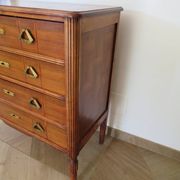 Art Deco chest of drawers - 4 drawers - locks - checkered wood veneer top - 50s