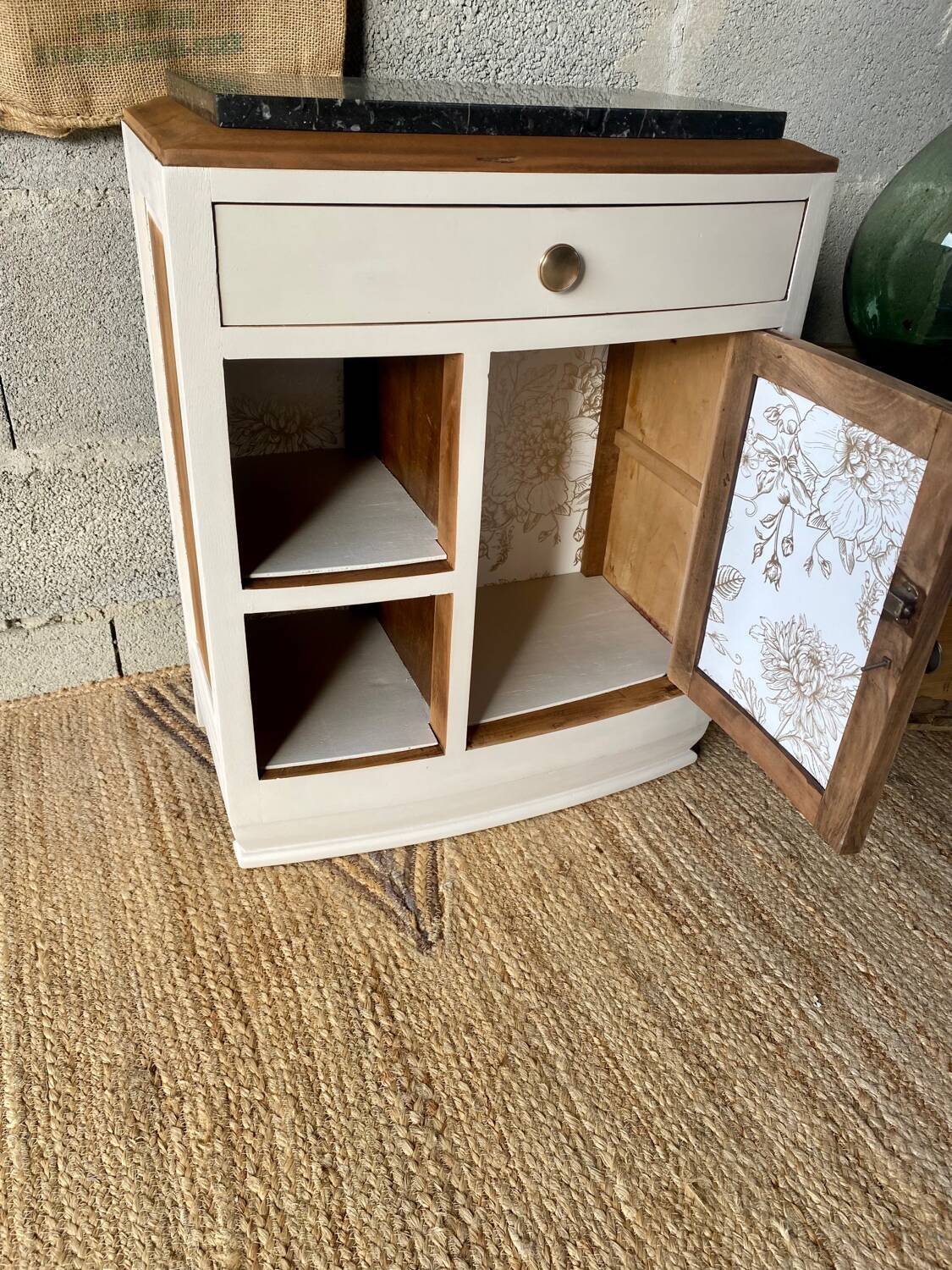 Bedside table, Art Deco side furniture