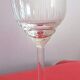 Lot 3 glasses on foot Aperitif crystal chiseled H. 14 cm Diameter edge sup. 7.7 cm