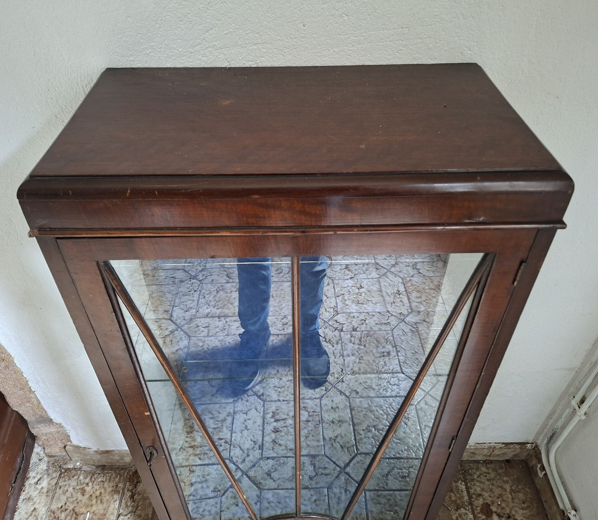 Vitrine De Présentation En Acajou, Style Anglais