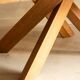 Pierre Chapo. Dining table model "T35D", in light oak.