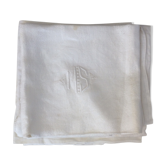 6 serviettes anciennes damassées avec monogramme, dépareillées.