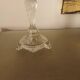 Candle holder blown glass lace lamp