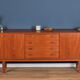 Retro Teak Danish 1960s Long Mid Century Sideboard By Clausen & Søn Denmark