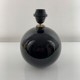Black opaline ball lamp foot