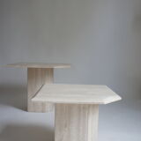 Italian travertine table set