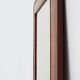 Antique rectangular walnut wall mirror, France ca. 1880