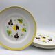 5 old flat plates Digoin Sarreguemines / Sirocco model