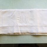 Drat plat 2 pers embroidered/hand-opened monogram