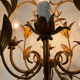 Golden palm leaf lustre 1970s