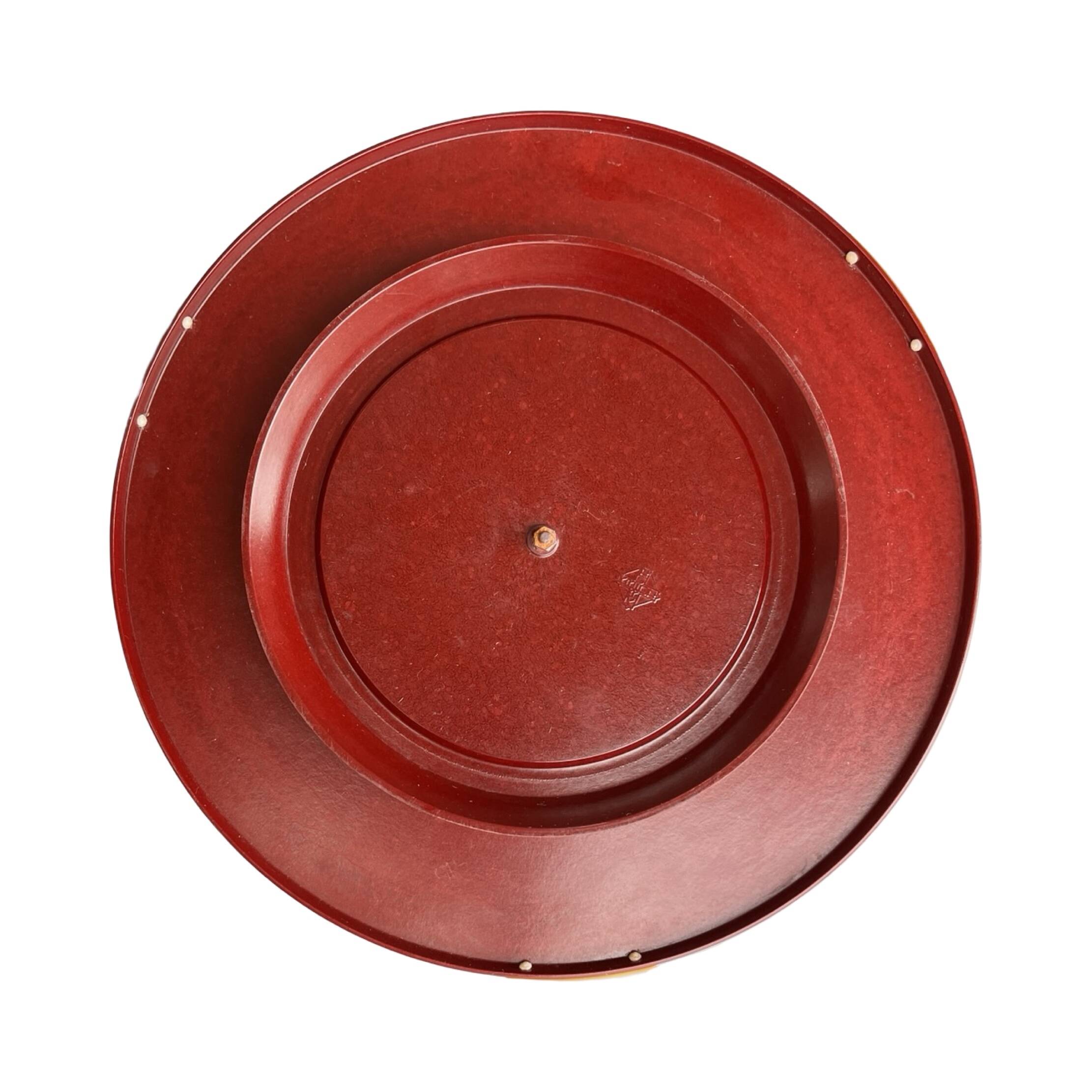 Platine tournante Art déco en bakélite Kreutz, Allemagne, années 1930