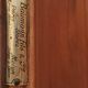 Vintage wooden wavy screen by Baumann