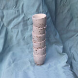 Six vintage coffee cups