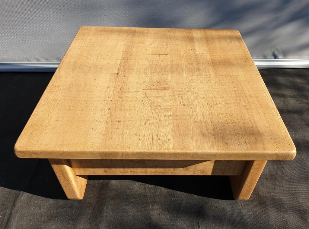 Brutalism coffee table 1960 "square in the rough"