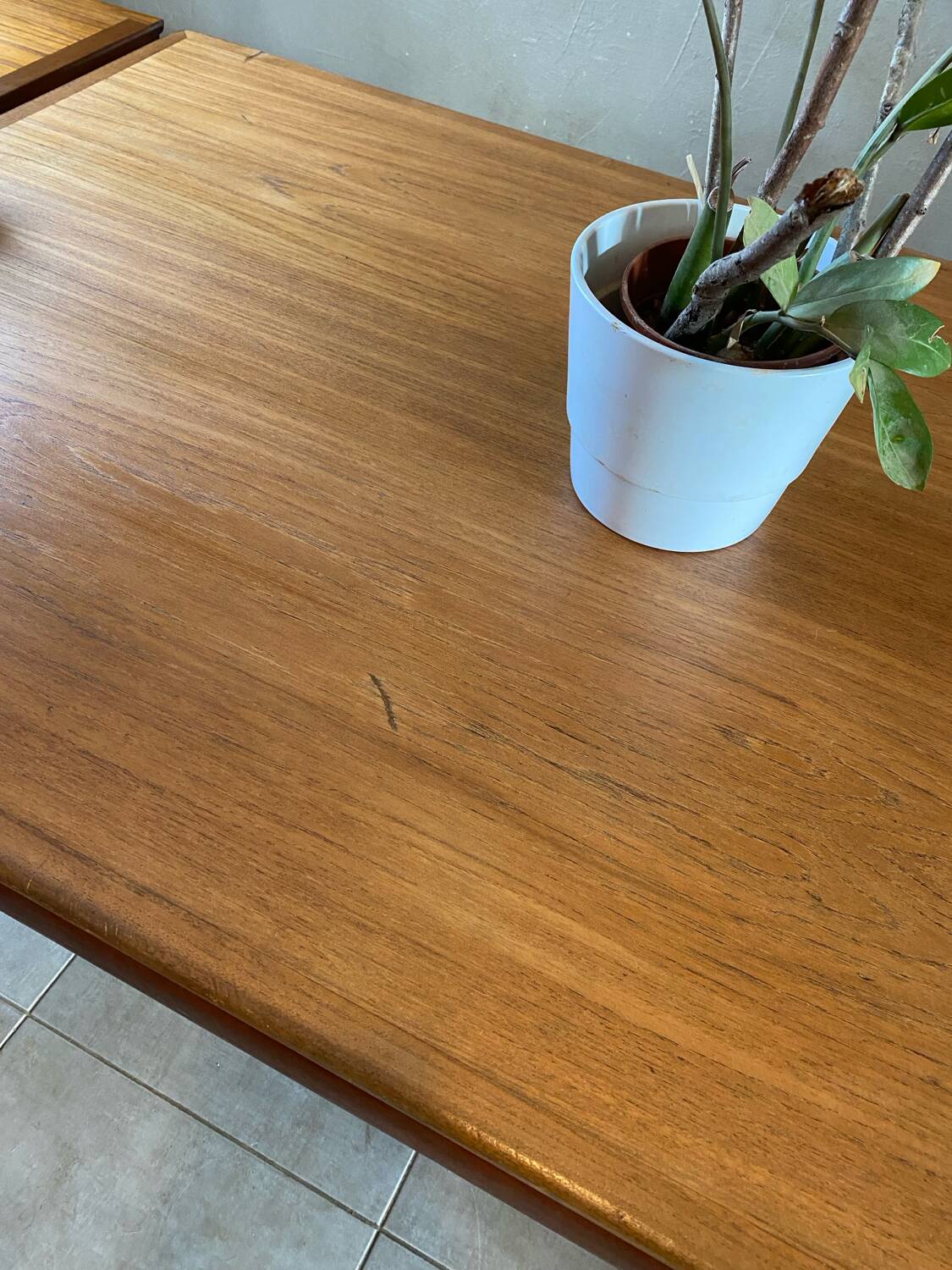 Vintage extendable teak table