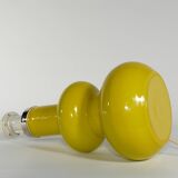 Mid-Century Modern Curvaceous Bright Yellow Glass Table Lamp by Orrefors, 1960s