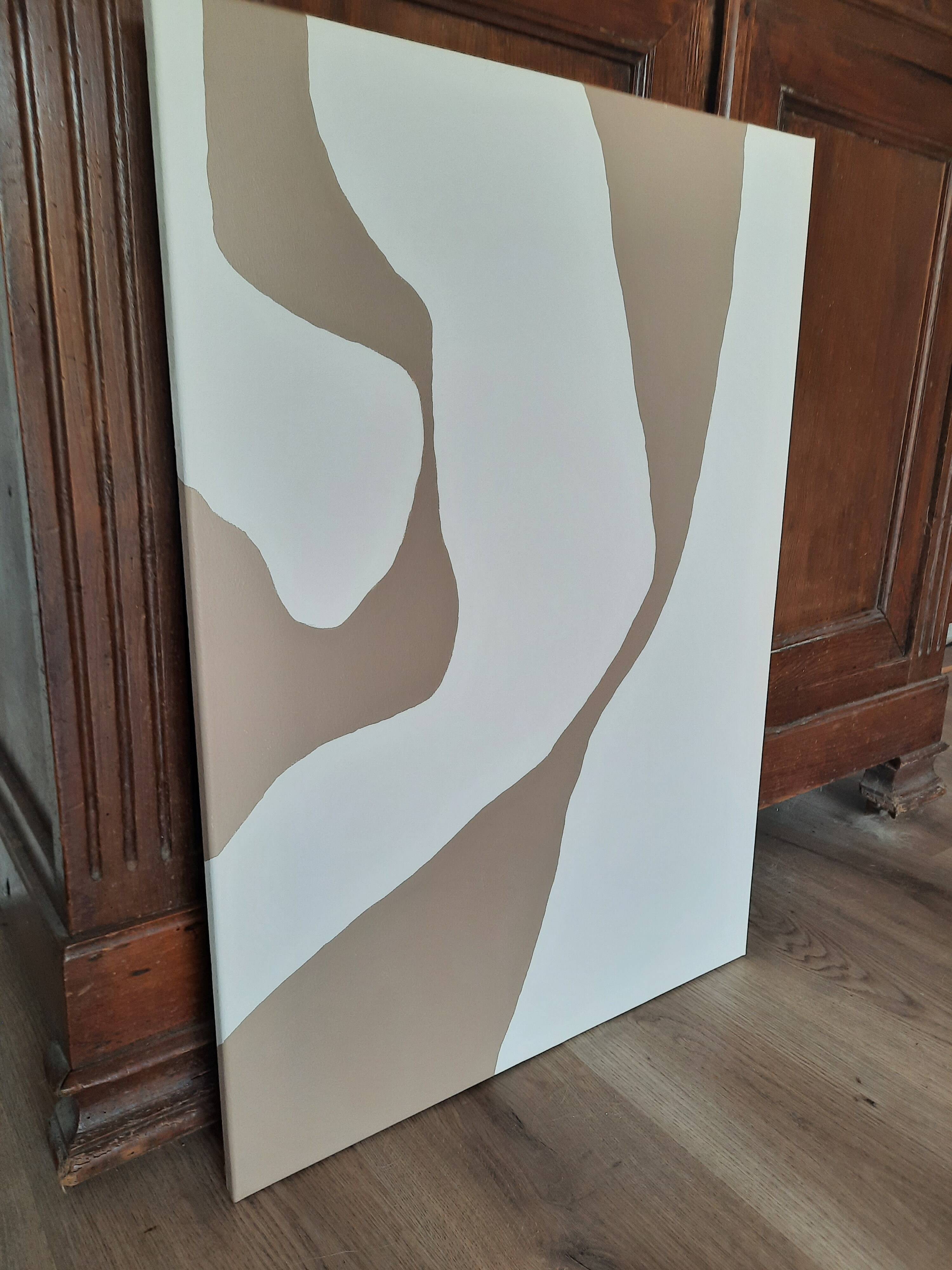 Contemporary beige/brown painting