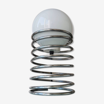 Lampe de table en spirale vintage années 70