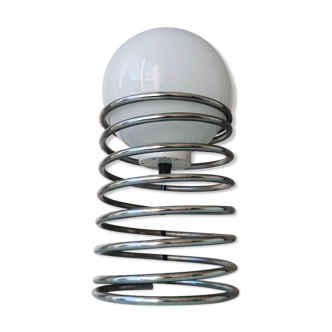Lampe de table en spirale vintage années 70