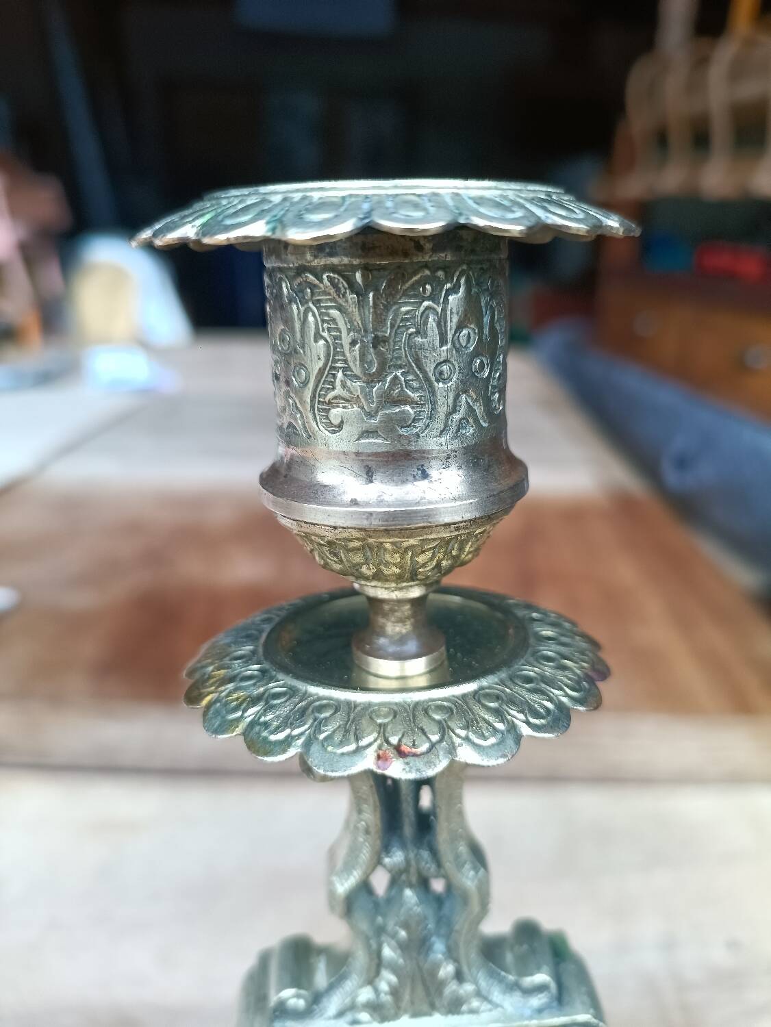 Bougeoir second Empire en bronze